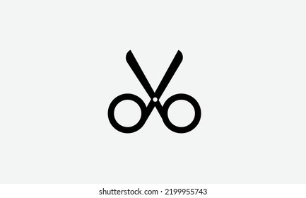 Scissor Barbershop vector logo design