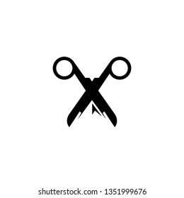 scissor concept logo end mount