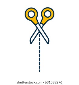 Scissor cut lines