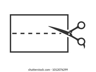 Scissor Cut Lines Logo