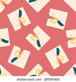 Scissor cut paper flat icon,eps10 seamless pattern background