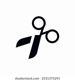 scissor cutting tool icon sign vector