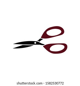 scissor doodle icon vector hand drawing 