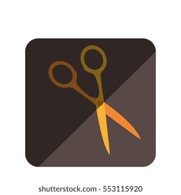 scissor element isolated icon
