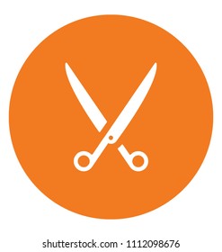 Scissor Flat Colored Icon