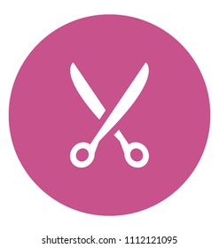 Scissor Flat Colored Icon
