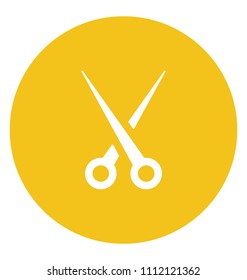Scissor Flat Colored Icon