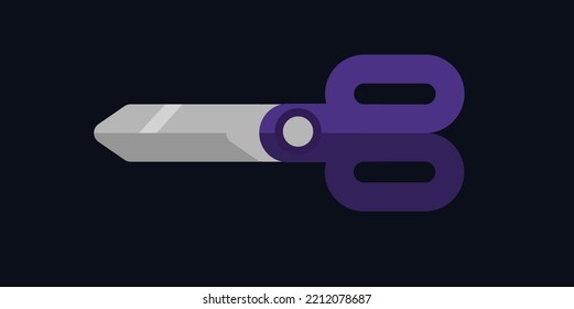 Scissor Flat Design Vector Art Illustration Graphic Design.eps