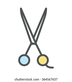 
Scissor Flat Icon Illustration
