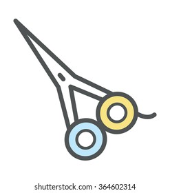 
Scissor Flat Icon Illustration
