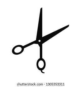 scissor glyph icon, modern concept, editable content, simple style