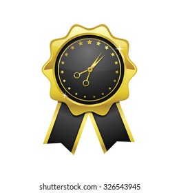 Scissor golden Vector Icon Design
