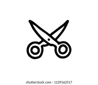 scissor hand drawn icon , designed for web and app