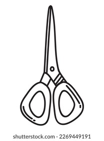 scissor handle tool isolated icon