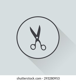 Scissor icon. 