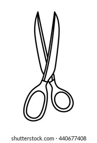 Scissor  icon. Cut instrument design. vector graphic