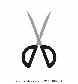 Scissor icon, cutting, vector illustration on white background