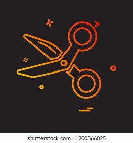 Scissor icon design vector