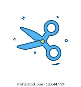 Scissor icon design vector