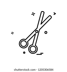 Scissor icon design vector
