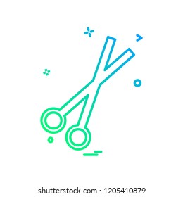 Scissor icon design vector