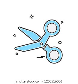 Scissor icon design vector