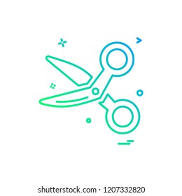 Scissor icon design vector