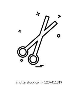 Scissor icon design vector