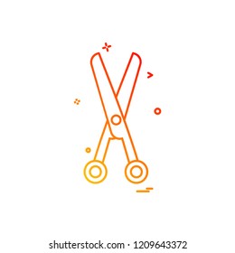 Scissor icon design vector 