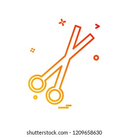 Scissor icon design vector