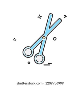Scissor icon design vector