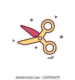 Scissor icon design vector