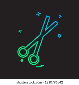 Scissor icon design vector