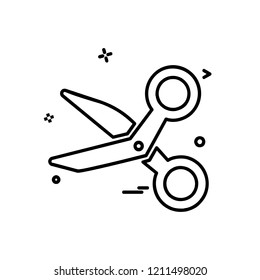 Scissor icon design vector