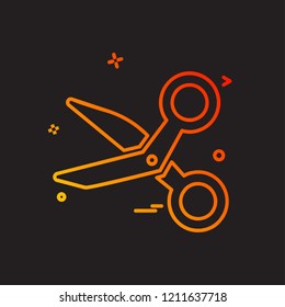 Scissor icon design vector