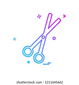 Scissor icon design vector