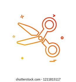 Scissor icon design vector