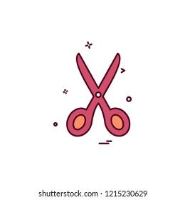 Scissor icon design vector