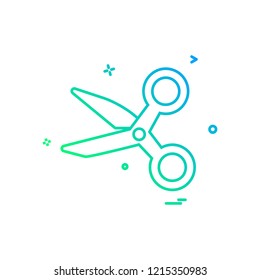 Scissor icon design vector