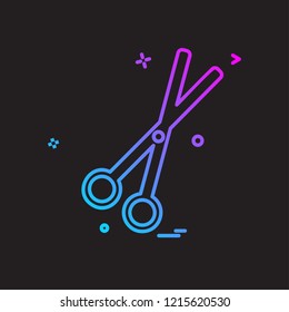 Scissor icon design vector