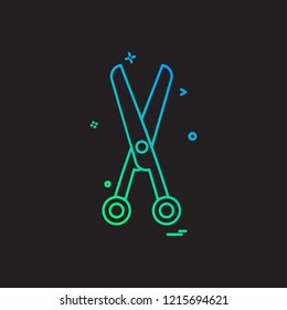Scissor icon design vector 