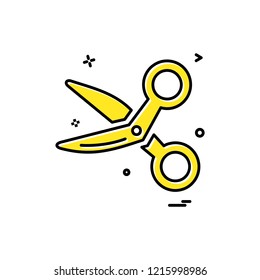 Scissor icon design vector
