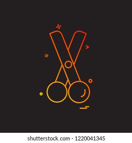 Scissor icon design vector
