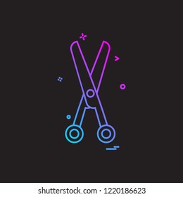 Scissor icon design vector 