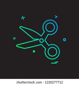 Scissor icon design vector
