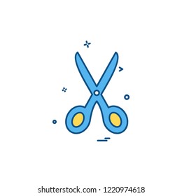 Scissor icon design vector