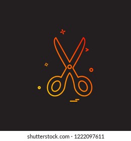 Scissor icon design vector