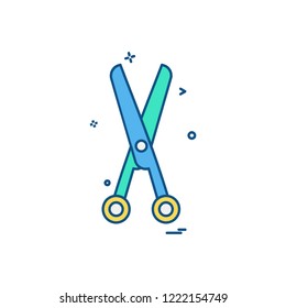 Scissor icon design vector 