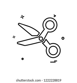 Scissor icon design vector
