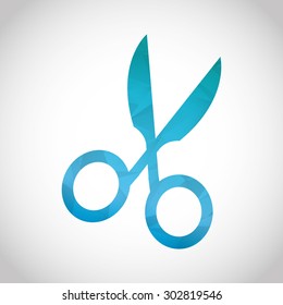 scissor icon design, vector illustration eps10 graphic 